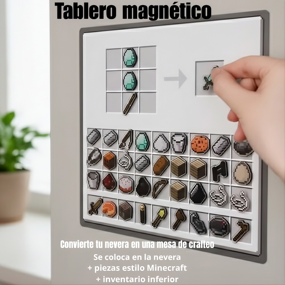 Convierte tu nevera en una mesa de crafteo real 🧲